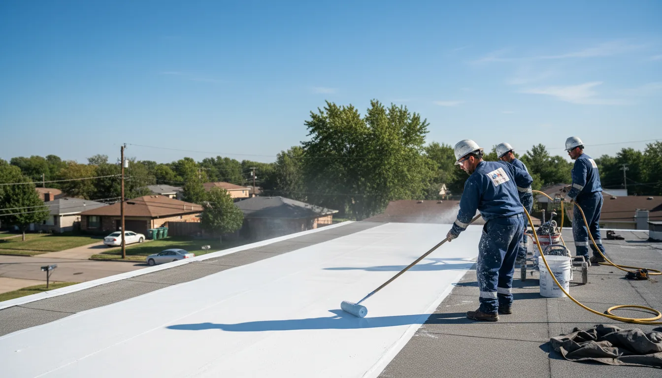 Commercial roof coating in Dewittville, NY near me